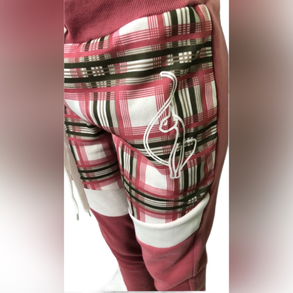 Baby Phat 2 Piece Sweatsuit Pullover Open Back long sleeve Fleece Size L - Picture 9 of 12